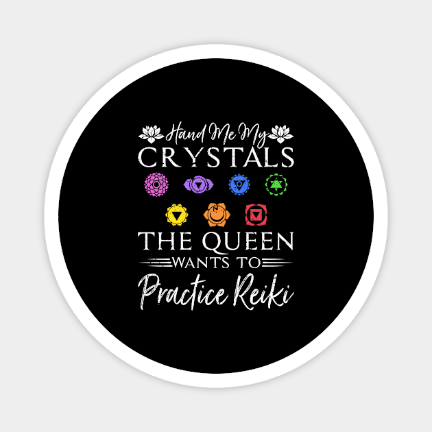 Reiki Master Healing Crystals Chakra Reiki Magnet by Humbas Fun Shirts